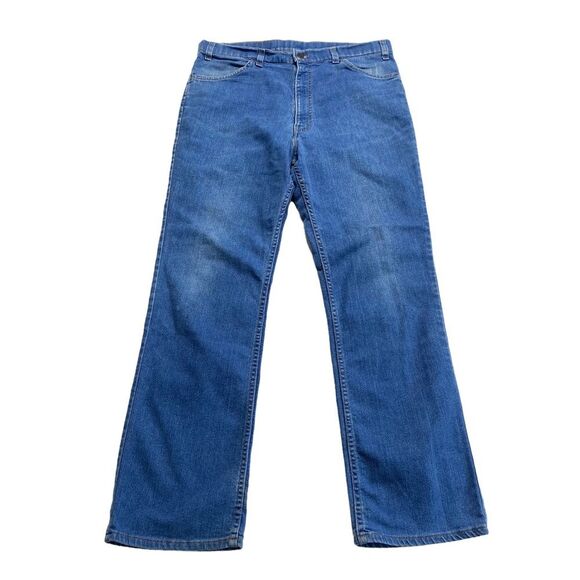 Vintage 90s Orange Tab Levi’s Action Blue Jeans Sz 38/31 - Picture 15 of 16